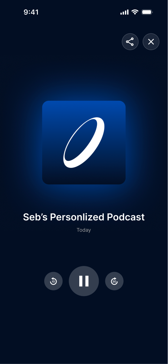 Seb’s personalized podcast player